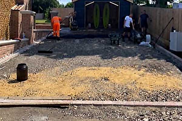 Builder in Norfolk carrying out groundworks